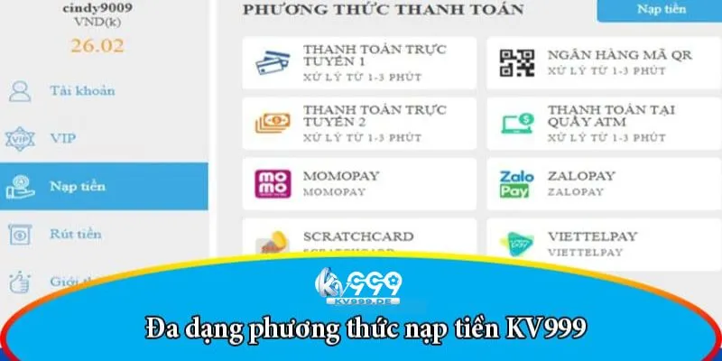 Vì sao cần nạp tiền KV999?